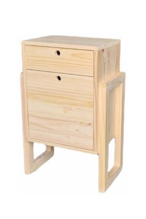 Mesa De Luz Nordica Para Sommier 1 Cajon 1 Puerta Grande  Alto 72cm Ancho 47cm Prof 30cm