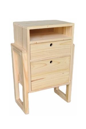 Mesa De Luz Nordica Sommier 1 Hueco 1 Cajon 1 Puerta  Alto 72cm Ancho 47cm Prof 30cm