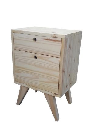 Mesa De Luz Retro 1 Cajon 1 Puerta Chica Alto 60cm Ancho 40  Prof 30